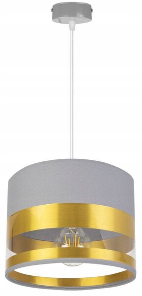 Závěsné svítidlo Intense Gold, 1x textilní stínítko (výběr ze 6 barev), (výběr ze 3 barev konstrukce)