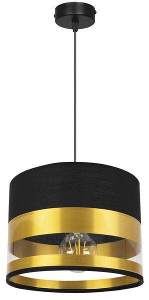 Závěsné svítidlo Intense Gold, 1x textilní stínítko (výběr ze 6 barev), (výběr ze 3 barev konstrukce)