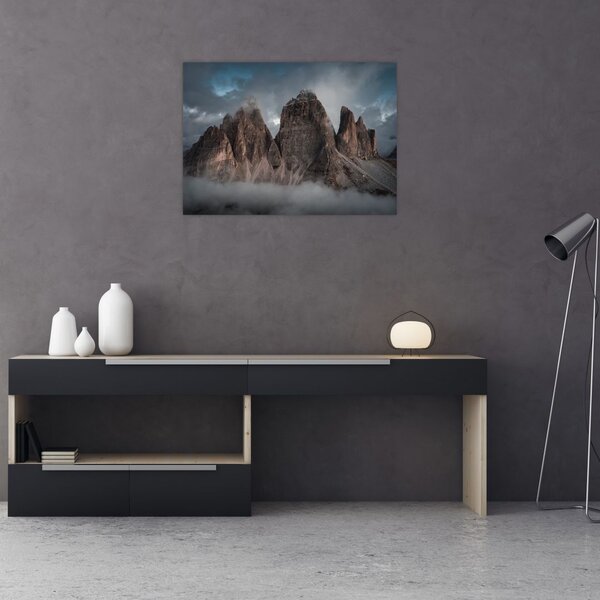 Obraz - Tři Zuby, Italské Dolomity (70x50 cm)