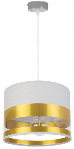 Závěsné svítidlo Intense Gold, 1x textilní stínítko (výběr ze 6 barev), (výběr ze 3 barev konstrukce)