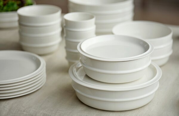 Zone Denmark Bílý porcelánový dezertní talíř Eau 20 cm