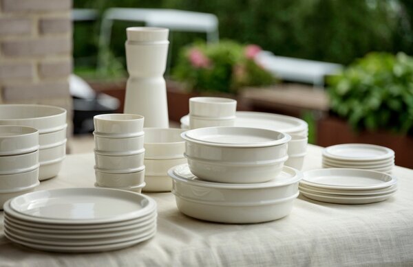 Zone Denmark Bílý porcelánový dezertní talíř Eau 20 cm