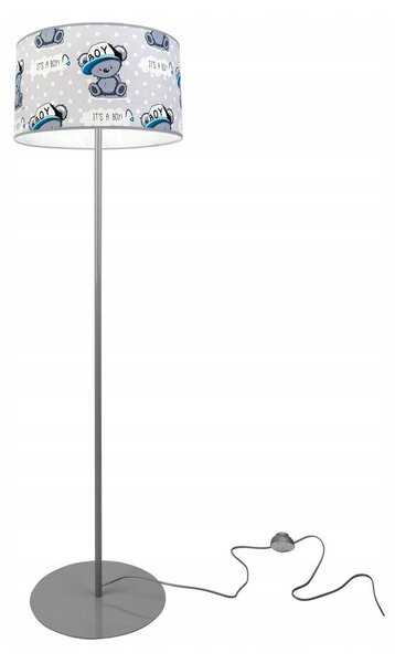Dětská stojací lampa Cone, 1x textilní stínítko se vzorem, (výběr ze 2 barev konstrukce), o