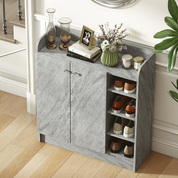 Botník HOMCOM se 4 přihrádkami – pojme 12 párů, 83 x 30 x 90 cm | Aosom