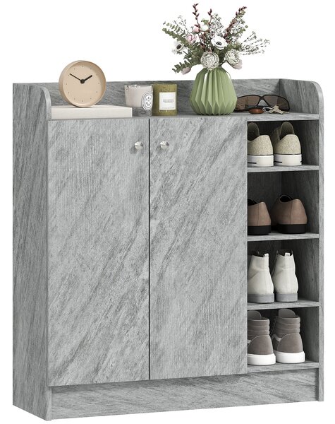 Botník HOMCOM se 4 přihrádkami – pojme 12 párů, 83 x 30 x 90 cm | Aosom