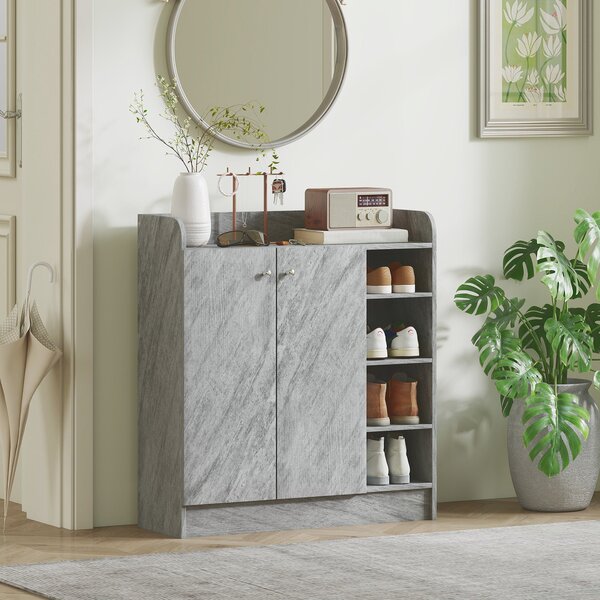 Botník HOMCOM se 4 přihrádkami – pojme 12 párů, 83 x 30 x 90 cm | Aosom