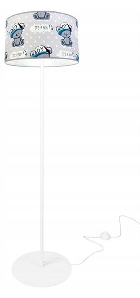 Dětská stojací lampa Cone, 1x textilní stínítko se vzorem, (výběr ze 2 barev konstrukce), o