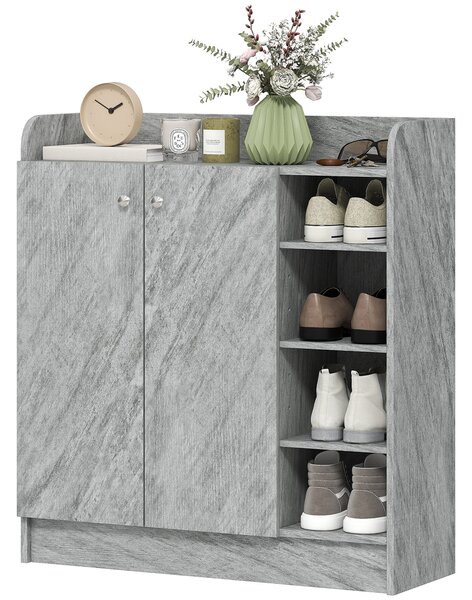 Botník HOMCOM se 4 přihrádkami – pojme 12 párů, 83 x 30 x 90 cm | Aosom