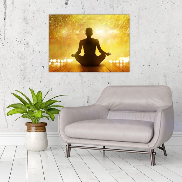 Skleněný obraz - Meditace (70x50 cm)
