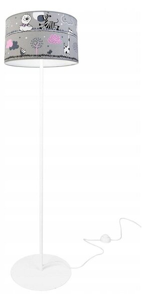 Dětská stojací lampa Ladybird, 1x textilní stínítko se vzorem, (výběr ze 2 barev konstrukce), o