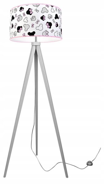 Dětská stojací lampa Minnie, 1x textilní stínítko, (výběr ze 2 barev konstrukce)