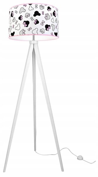 Dětská stojací lampa Minnie, 1x textilní stínítko, (výběr ze 2 barev konstrukce)