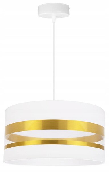 Závěsné svítidlo Intense Gold, 1x textilní stínítko (výběr ze 6 barev), (výběr ze 3 barev konstrukce), (fi 40cm)