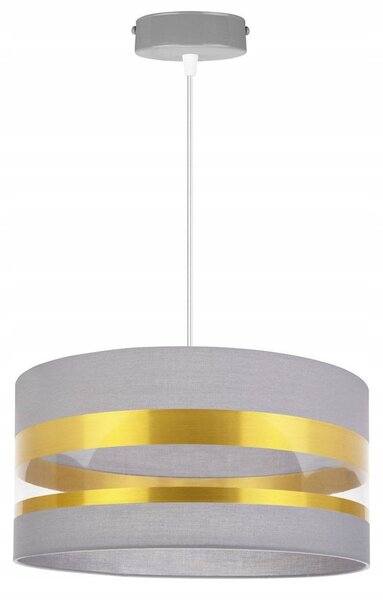 Závěsné svítidlo Intense Gold, 1x textilní stínítko (výběr ze 6 barev), (výběr ze 3 barev konstrukce), (fi 40cm)