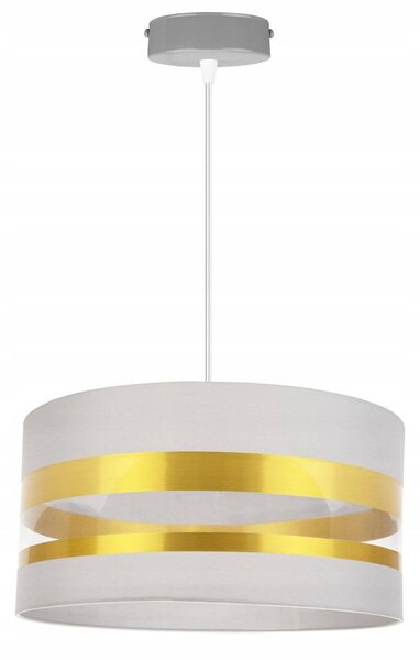 Závěsné svítidlo Intense Gold, 1x textilní stínítko (výběr ze 6 barev), (výběr ze 3 barev konstrukce), (fi 40cm)