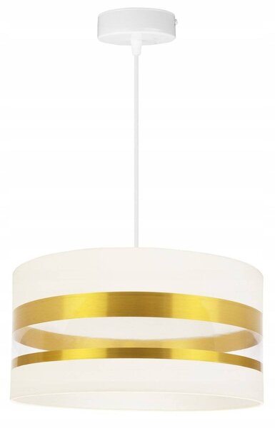 Závěsné svítidlo Intense Gold, 1x textilní stínítko (výběr ze 6 barev), (výběr ze 3 barev konstrukce), (fi 40cm)