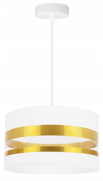 Závěsné svítidlo Intense Gold, 1x textilní stínítko (výběr ze 6 barev), (výběr ze 3 barev konstrukce), (fi 35cm)
