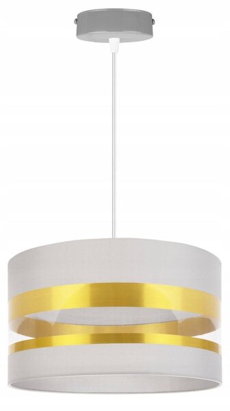 Závěsné svítidlo Intense Gold, 1x textilní stínítko (výběr ze 6 barev), (výběr ze 3 barev konstrukce), (fi 35cm)