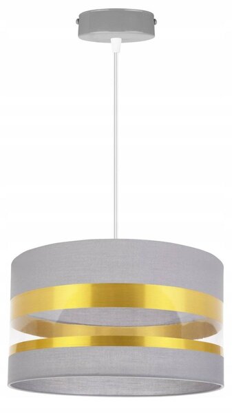 Závěsné svítidlo Intense Gold, 1x textilní stínítko (výběr ze 6 barev), (výběr ze 3 barev konstrukce), (fi 35cm)