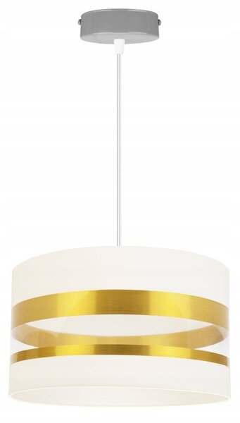 Závěsné svítidlo Intense Gold, 1x textilní stínítko (výběr ze 6 barev), (výběr ze 3 barev konstrukce), (fi 35cm)