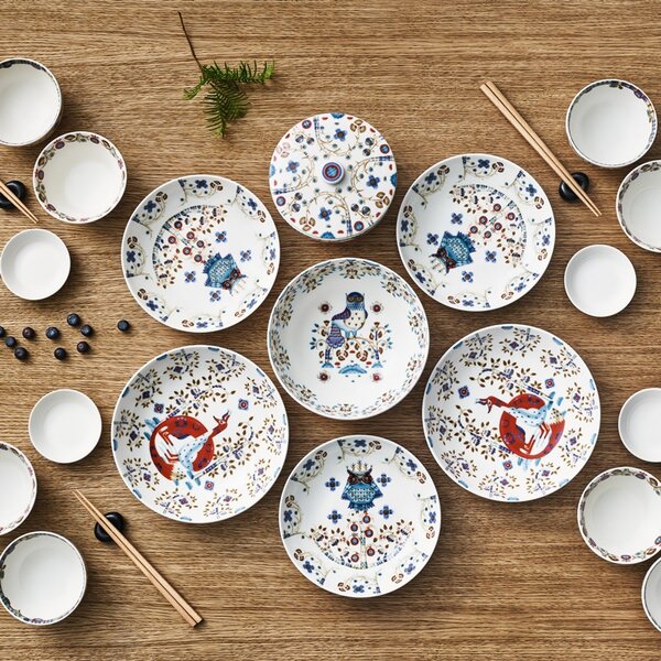 Iittala Hluboký talíř Taika deco 20cm, bílý