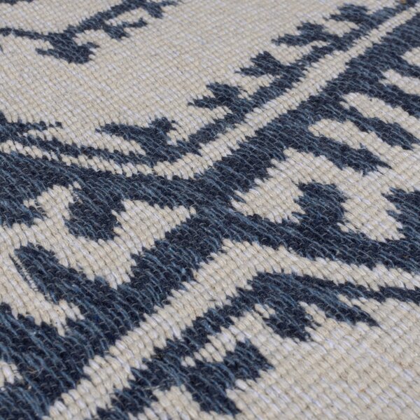 Flair Rugs, Kusový koberec Deuce Alix Recycled Rug Navy, 120x170, modrá, chodba / předsíň