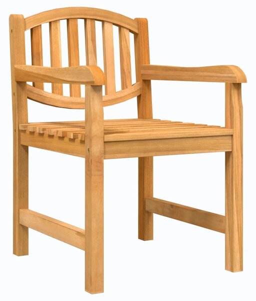 Zahradní židle 2 ks 58 x 59 x 88 cm masivní teakové dřevo