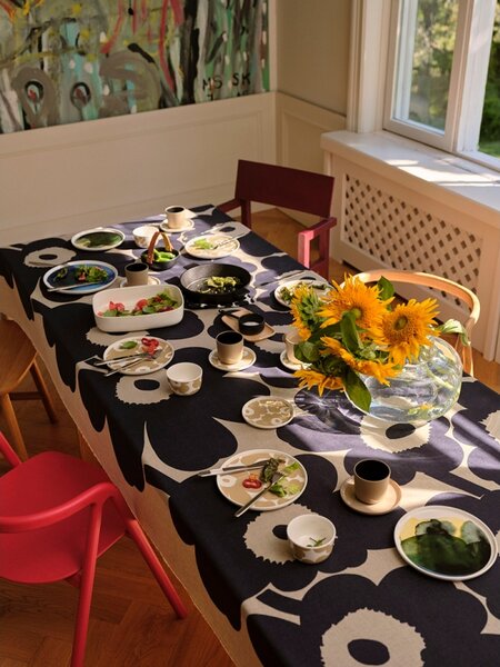 Marimekko Talíř Oiva Unikko 20cm, světle béžový