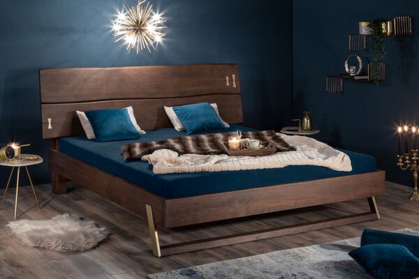 Luxusní postel MAMMUT BROWN 180x200 CM masiv akácie Nábytek | Ložnice | Postele | Všechny postele pro dospělé