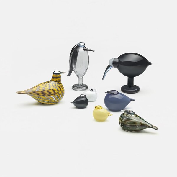 Iittala Ptáček Toikka Kuulas, modrý rain