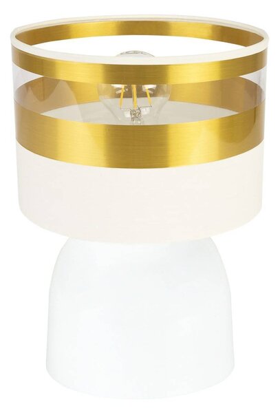 Stolní lampa Intense Gold, 1x textilní stínítko (výběr ze 6 barev), (výběr ze 3 barev konstrukce)