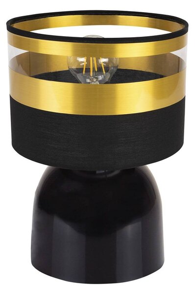 Stolní lampa Intense Gold, 1x textilní stínítko (výběr ze 6 barev), (výběr ze 3 barev konstrukce)