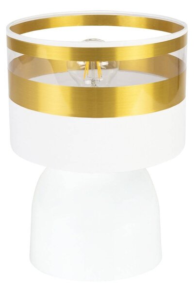 Stolní lampa Intense Gold, 1x textilní stínítko (výběr ze 6 barev), (výběr ze 3 barev konstrukce)