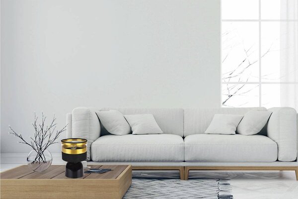 Stolní lampa Intense Gold, 1x textilní stínítko (výběr ze 6 barev), (výběr ze 3 barev konstrukce)