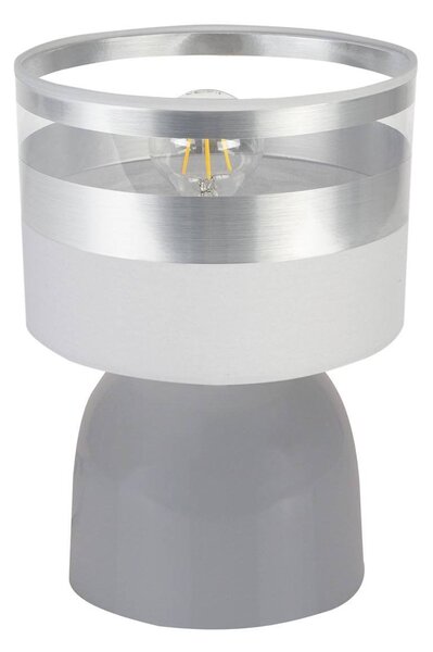 Stolní lampa Intense Chrome, 1x textilní stínítko (výběr ze 6 barev), (výběr ze 3 barev konstrukce)