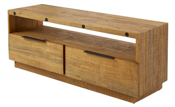 Přírodní dřevěný televizní stolek Finca