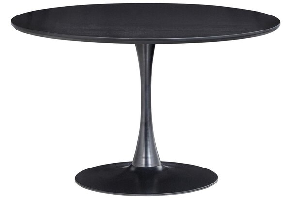 WOOOD Černý kulatý jídelní stůl Somar 120 cm