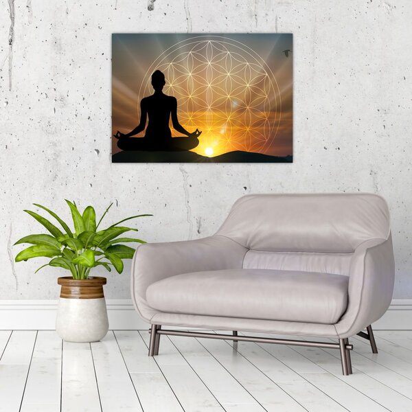 Obraz meditace (70x50 cm)