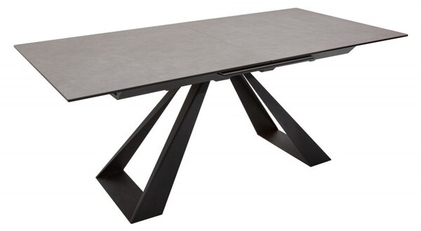 Antracitový rozkládací jídelní stůl Concord 180-230 cm