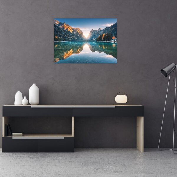 Obraz - Horské jezero (70x50 cm)