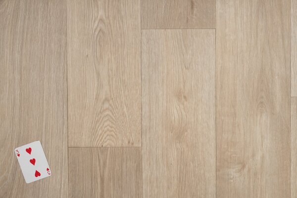 Tarkett, PVC podlaha - lino AladinTex Home Swan Dark beige, na míru, šíře 4m, béžová, pěna, dětský pokoj