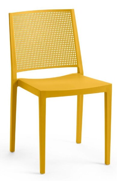 Jídelní židle GRID Rojaplast Hořčicová