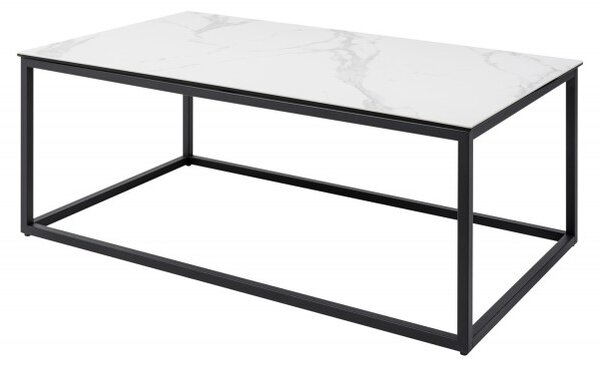 Bílý keramický konferenční stolek Symbiose 100 cm