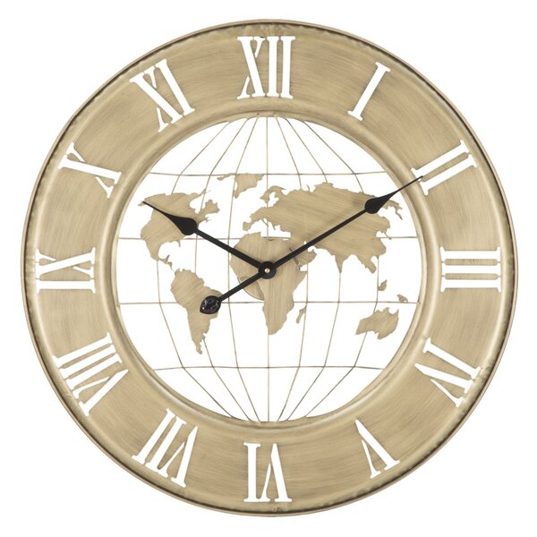 Nástěnné hodiny GOLD WORLD 63 CM Doplňky | Hodiny