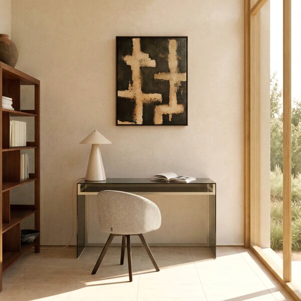 Kave Home Béžová stolní lampa Ceren 54 cm