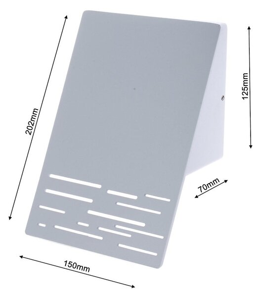 Exteriérové ​​nástěnné LED svítidlo Line, 1x LED 10w, bílé