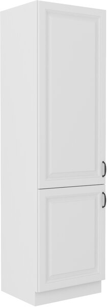Vysoká potravinová skříňka Stilo 60 DK-210 2F Barva korpusu: Bílá, Barva dvířek: Bílá