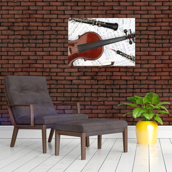 Obraz - Hudební nástroje (70x50 cm)