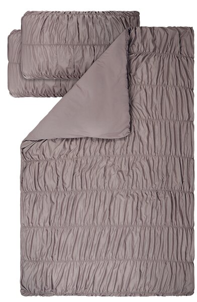 Livarno® Ložní povlečení z mikrovláknitého saténu, 200 x 220 cm, 70 x 90 cm (hnědá) (100411729002)