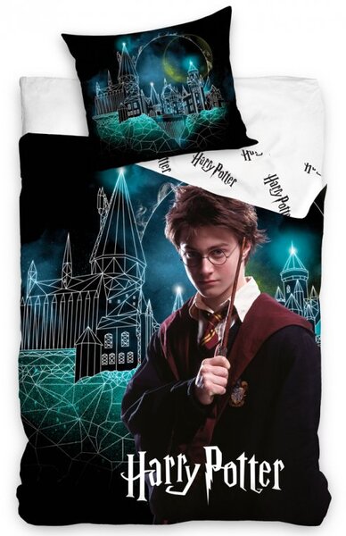 Jerry Fabrics bavlna povlečení Harry Potter Kouzelné Bradavice 140x200 70x90